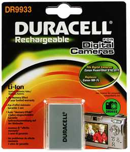 DURACELL DR9933 Canon NB-7L Kamera Pili