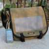 RETRO Solar 7 Watt 30L Yeşil Kanvas Omuz Çantası