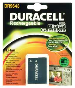 DURACELL DR9643 Sony NP-FR1 Kamera Pili